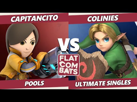 Flat Combats 3 Pools - Capitancito (Mii Gunner) Vs. Colinies (Young Link) SSBU Smash Ultimate