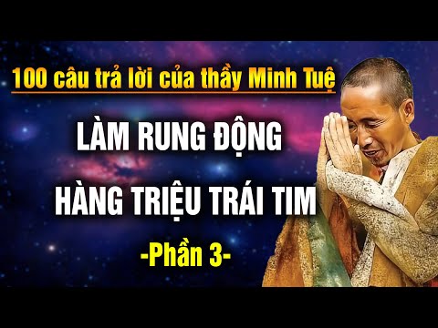 100 Câu trả lời của Thầy Thích Minh Tuệ làm rung động hàng triệu trái tim Phần 3