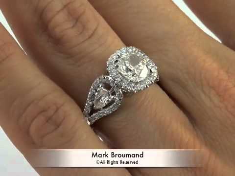 3.05ct Cushion Cut Diamond Engagement Anniversary Ring-Mark Broumand