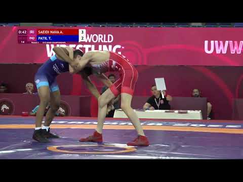 Round 2 GR - 57 kg: A. SAEIDI NAVA (IRI) v. T. PATIL (IND)