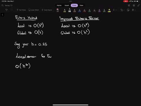 Math245: Chapter 6.1 | Global and Local Error