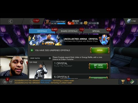 500x Uncollected Arena Crystals - MCOC Crystal Opening
