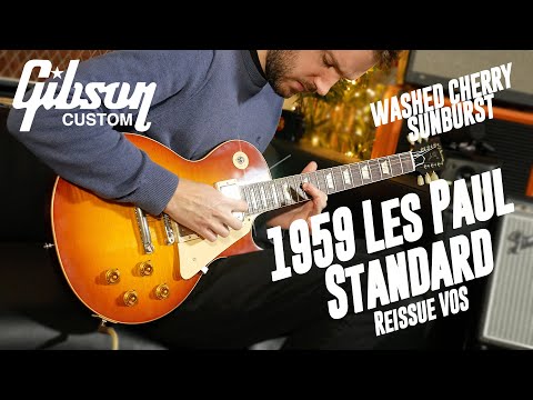Gibson Custom 1959 Les Paul Standard Reissue VOS, Washed Cherry Sunburst!