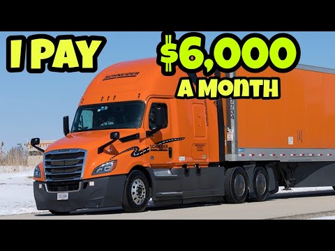 I Pay $6,000 A Month To Lease A Semi Truck Through Schneider | The Truth About Leasing