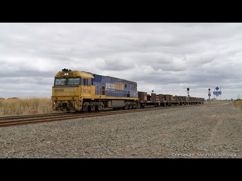 3XM4 Pacific National Steel Train With Only 5 Wagons! (2/2/2022) - PoathTV Australian Railways
