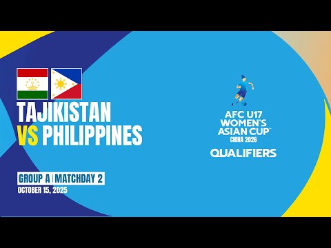 Tajikistan - Philippines | Group A | MD2 | AFC U17 Women's Asian Cup 2026 Qualifiers