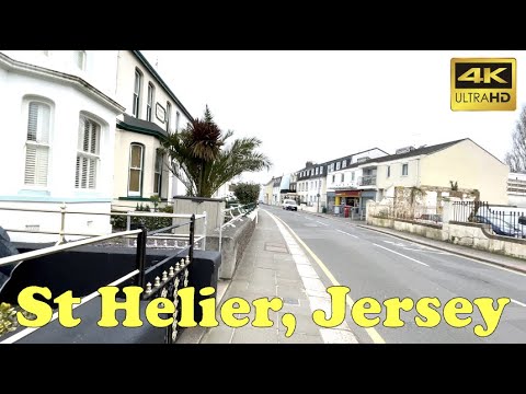 4K HDR 60FPS: JERSEY St Helier Town Centre - Outskirt Waitrose