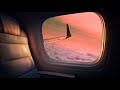 Lost In The Clouds At 30 000 Ft ️ Sunset Airplane Window View Relaxing Flight POV