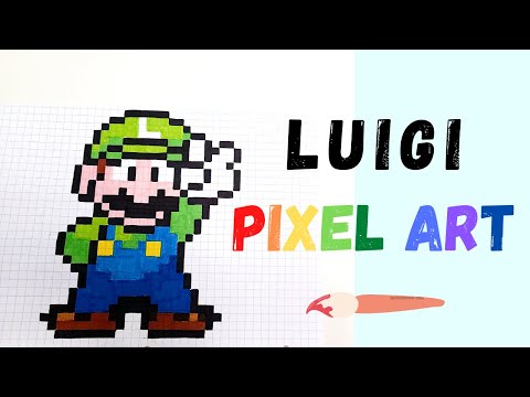 Pixel Art - How to Draw LUIGI!