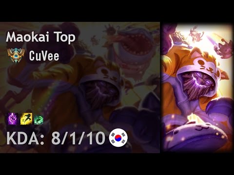 Maokai Top vs Poppy - CuVee - KR Challenger Patch 6.24