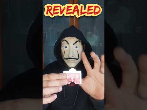 Coin Through Card Revealed - Magic Trick #shorts
