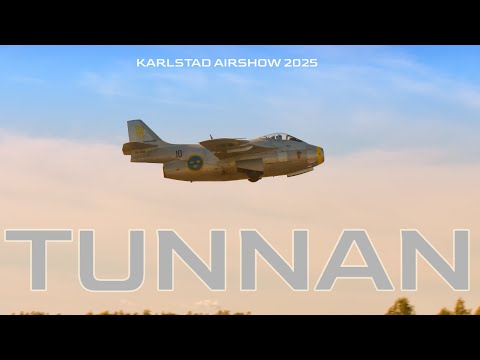 SAAB 29 Tunnan (The Barrel) at Karlstad Airshow 2025!