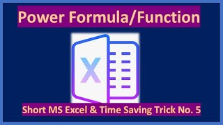 How to Apply Power Formula | What is Power Function in MS Excel | MS Excel Tricks & Tips