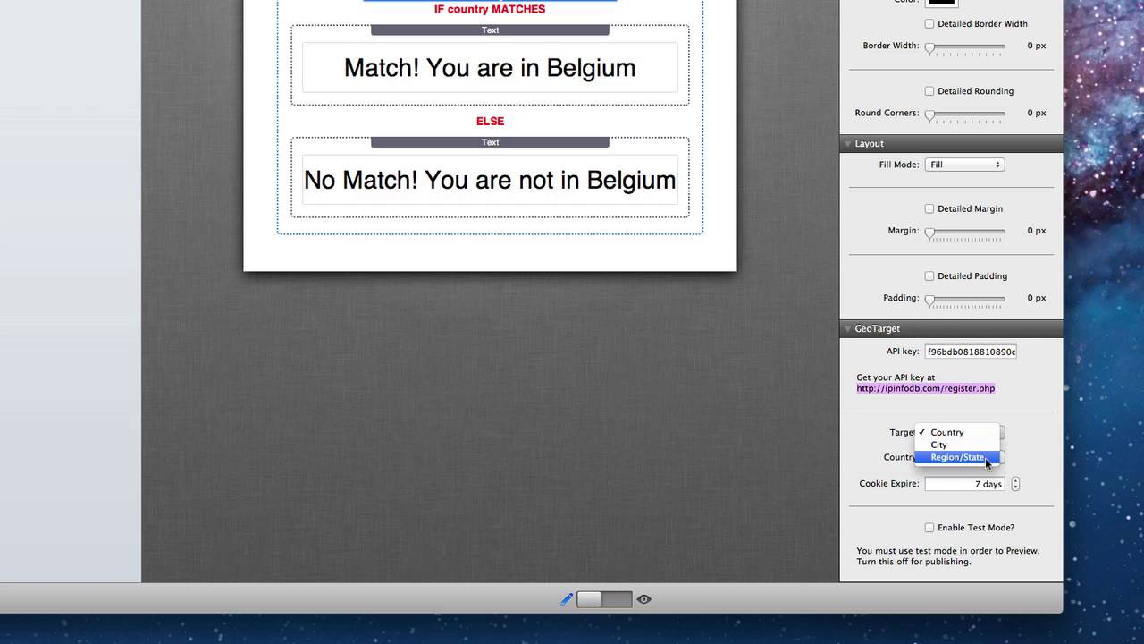 GeoTarget Stack for Rapidweaver