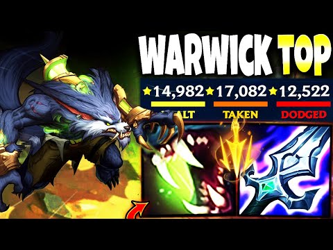 My On-Hit Warwick Top Build only needs 1 ITEM TO DELETE ALL in Season 13 🔥 LoL Top WW s13 Gameplay