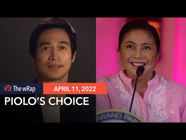 WATCH: Piolo Pascual endorses Leni Robredo for president