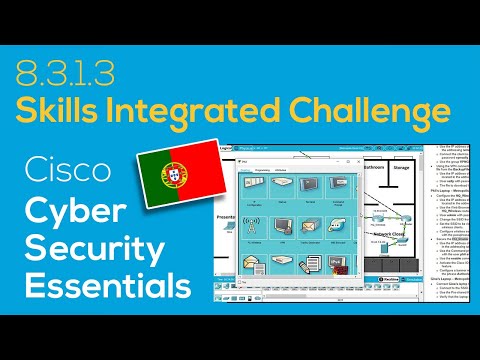 🇵🇹 Cisco Cybersecurity Essentials 8.3.1.3 Skills Integrated Challenge | Packet Tracer (em Português)