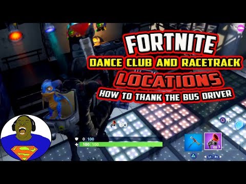 fortnite racetrack and dance club locations - search chest or ammo boxes at a racetrack or a dance club fortnite overtime challenges  search chest or ammo boxes at a racetrack or a dance club fortnite overtime challenges - fortnite racetrack and dance club locations