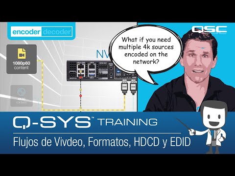 Q-SYS Video 101 Training  |  Streams, Formats, HDCP, and EDID (ES)