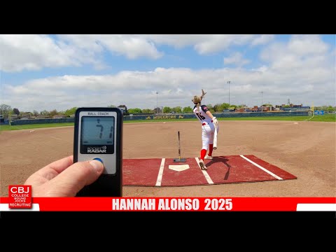 Hannah Alonso 2025 Shortstop Softball Skills Video