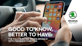 The new ŠKODA ENYAQ iV: with Feedback Function Trailer