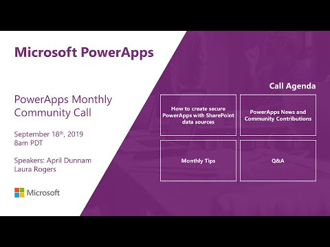 PowerApps Community Call September 2019
