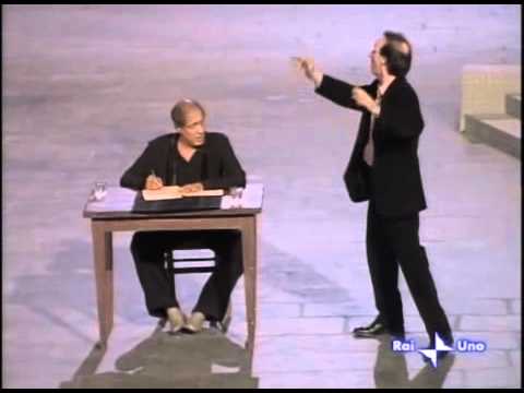 RockPolitik - lettera a Berlusconi (Adriano Celentano & Roberto Benigni show 27.10.2005) 2/3