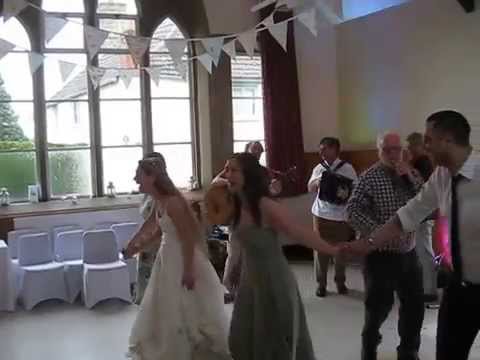 Englisg folk dance at a English country wedding