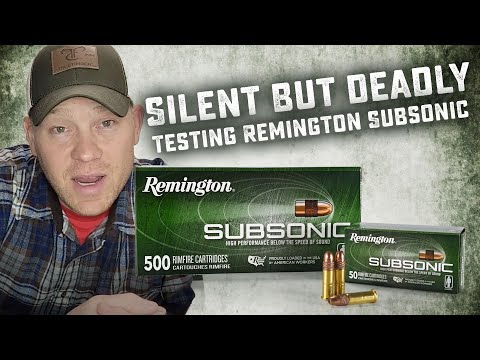 Testing Super Quiet Remington Subsonic  22LR Rounds!