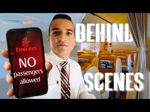 INSIDE a CREW EMIRATES FLIGHT Where Passengers AREN'T Allowed