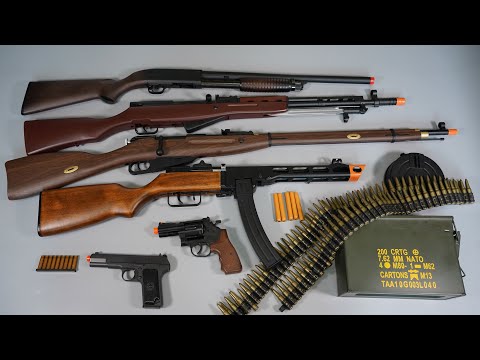 1945 Soviet Airsoft Toy Guns - Mosin Nagant - PPSh-41 - SKS -TT Pistol-Realistic Toy Guns collection