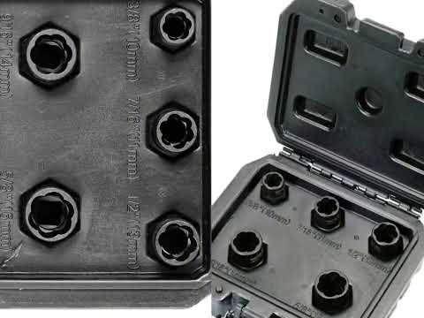 Набір головок YATO для видалення зламаних гвинтів, 5 шт., квадрат 3/8"