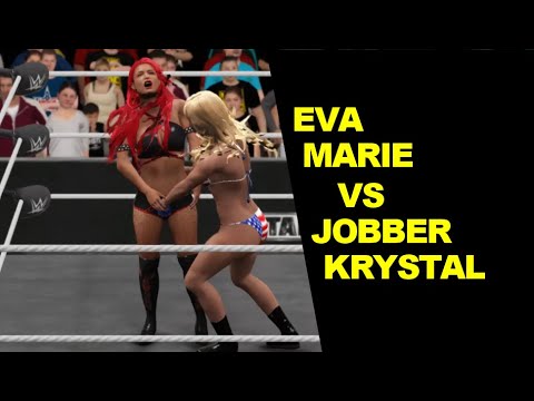 WWE 2K17 Eva Marie vs Jobber Krystal - Iron Finisher