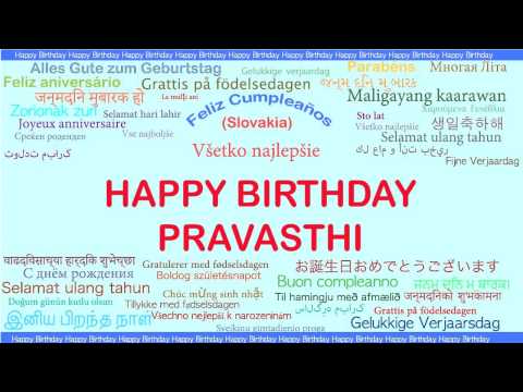 Pravasthi   Languages Idiomas - Happy Birthday