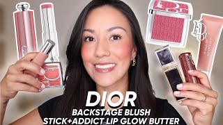 NUEVA COLECCION DE MAQUILLAJE DE DE DIOR |Backstage Blush Stick+Addict Lip Glow Butter+UNA BASE TOP🤯