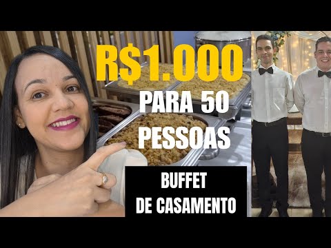 Affordable Wedding Buffet: 50 People for Only R$1,000