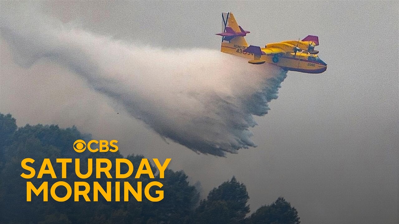 These are the "super scooper" firefighting seaplanes dousing European and U.S. wildfires