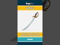 cutlass - a short, curved sword often... video thumbnail