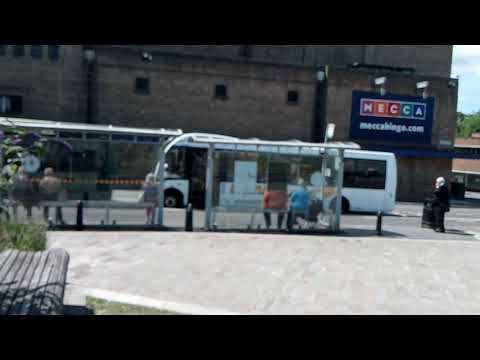 A dartline bus at Taunton bus stop.