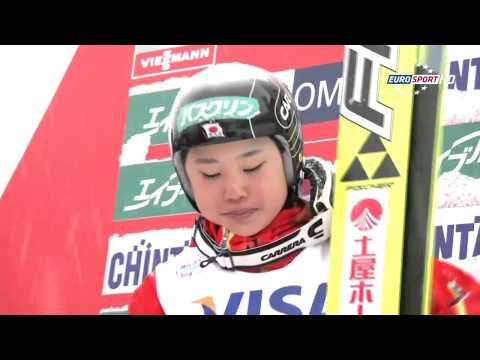 Sapporo 2014 - końcówka konkursu pań [HD]