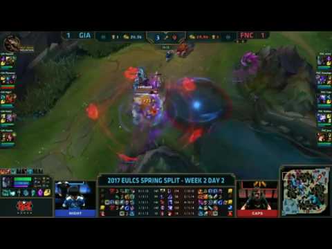 Giants vs Fnatic Highlights Game 3   EU LCS W2D2 Spring 2017   GIA vs FNC G3
