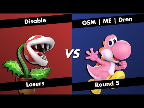 Disable (Piranha Plant) vs GSM | ME| Dren (Yoshi) | Losers Round 5 | Knockdown #38