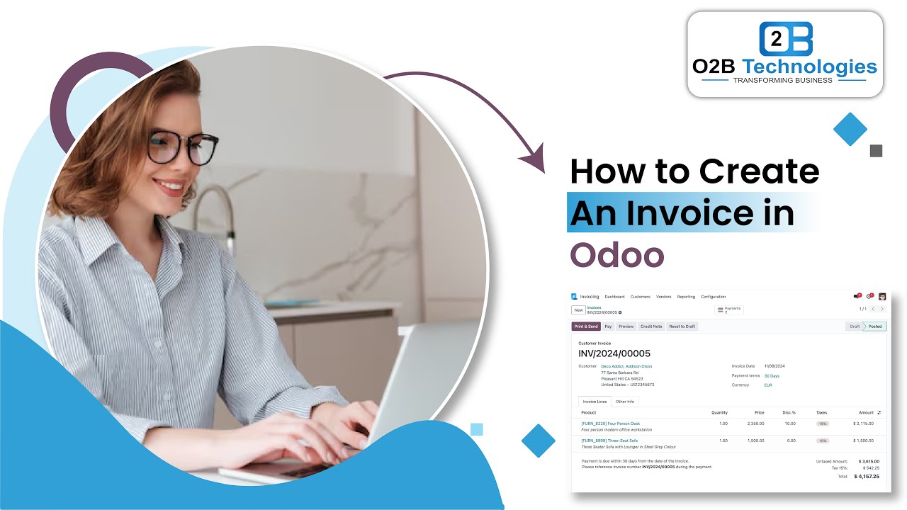 How to Create An Invoice in Odoo | Odoo Invoicing
