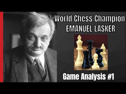 Chess Games: World Champion Emanuel Lasker - Year 1889 | Game Analysis #1 - English Commentary
