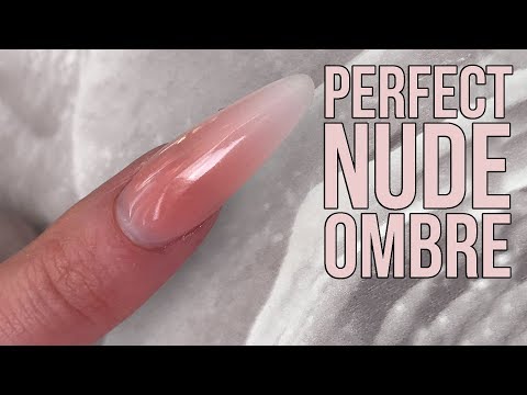Perfectly Sculpted Nude Ombre Nail Design - New Acrylic Powders