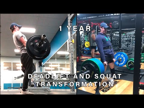 1 YEAR DEADLIFT AND SQUAT TRANSFORMATION