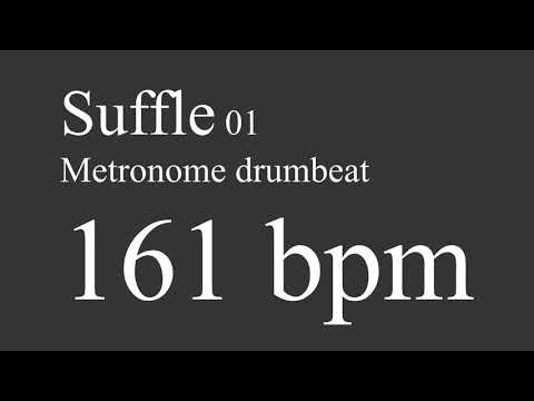 161 bpm suffle drumbeat metronome 01