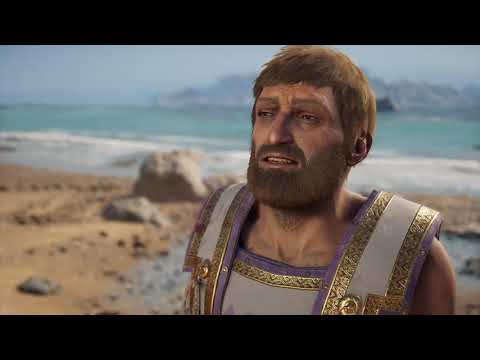 Alexios kills Kleon mercifully