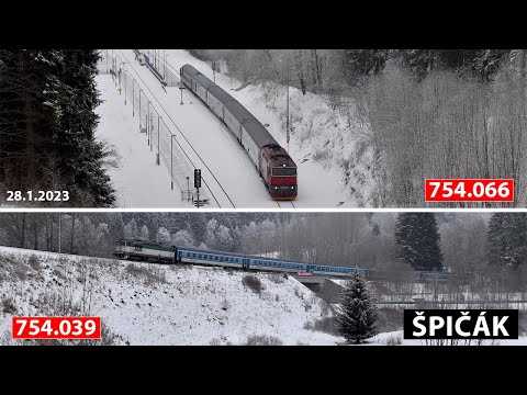 Brejlovci 754.039 a 754.066 v okolí Špičáku - 28.1.2023
