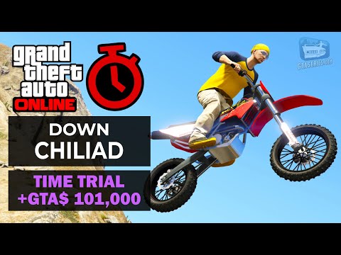 GTA Online Time Trial - Down Chiliad (Under Par Time)